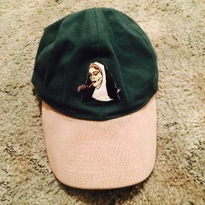 cap with sister smoking embroidered